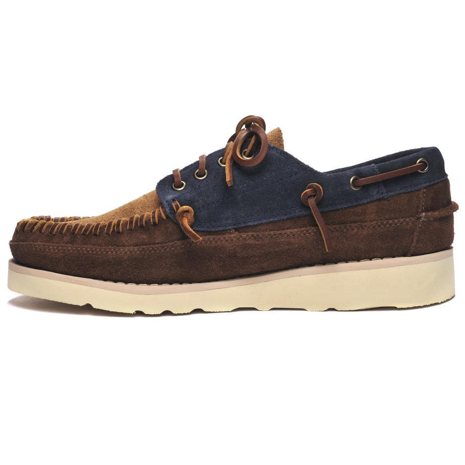 Cayuga-marineblauw & Cognac & Donkerbruin Sebago Be