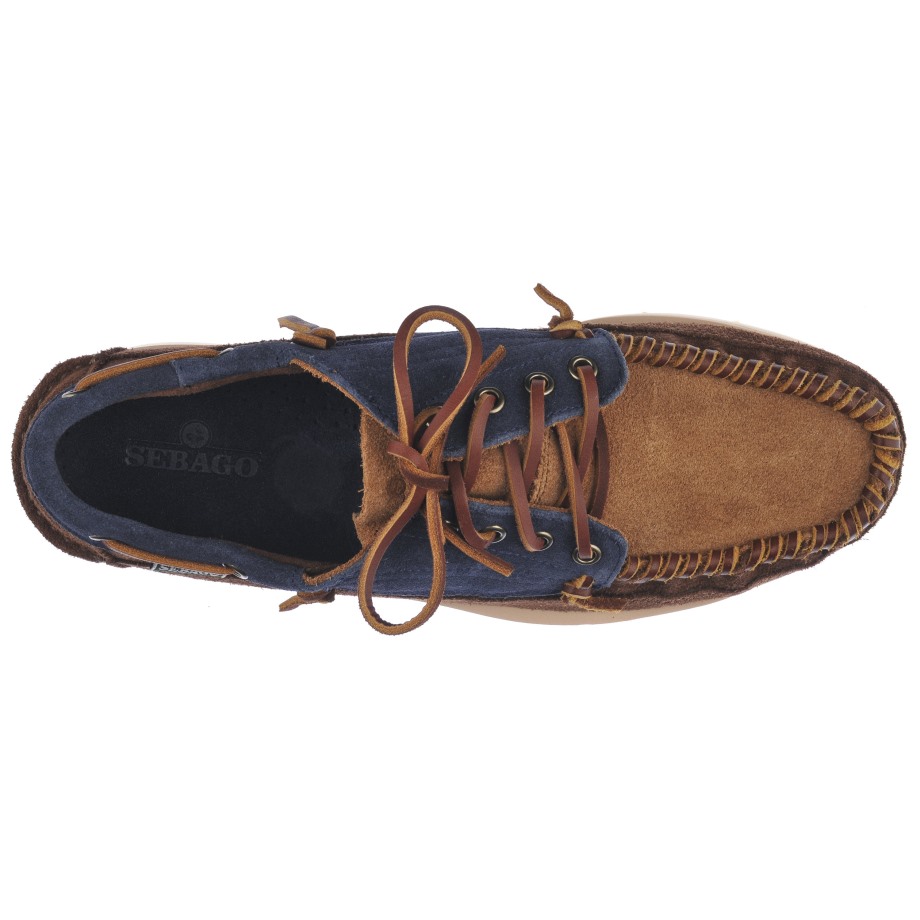 Cayuga-marineblauw & Cognac & Donkerbruin Sebago Be