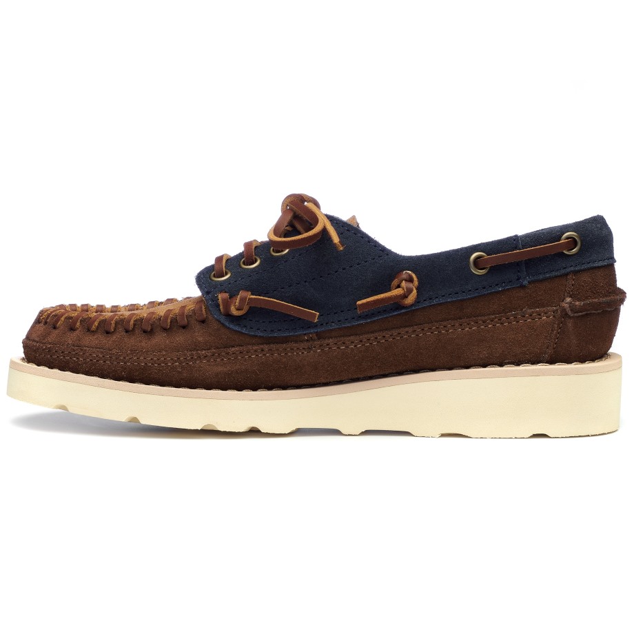 Cayuga Dames-marineblauw & Cognac & Donkerbruin Sebago Be