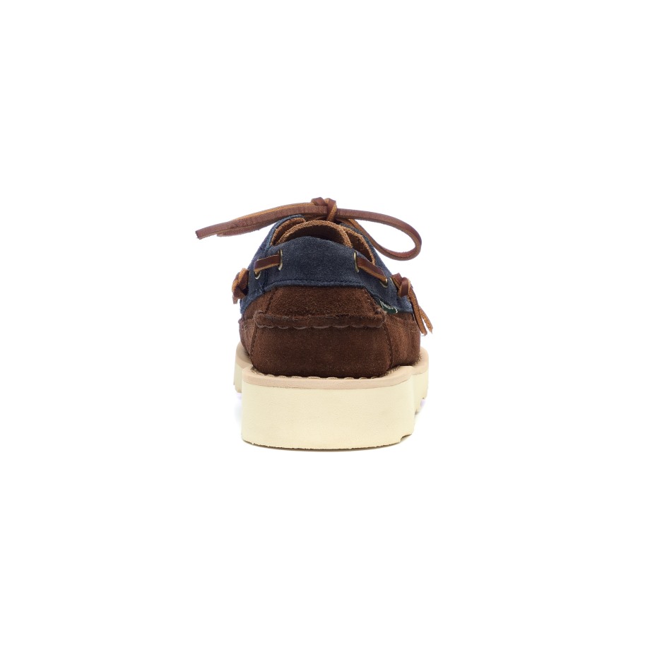 Cayuga Dames-marineblauw & Cognac & Donkerbruin Sebago Be