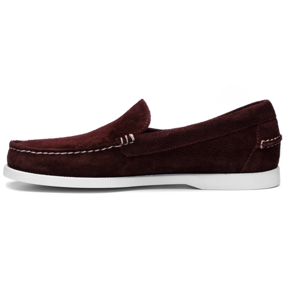 Dan Boat Roughout-bordeaux & Violet Gepolijst Sebago Be