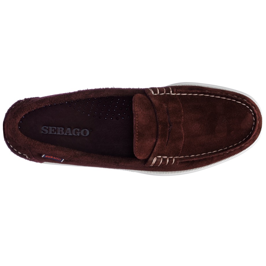 Dan Boat Roughout-bordeaux & Violet Gepolijst Sebago Be
