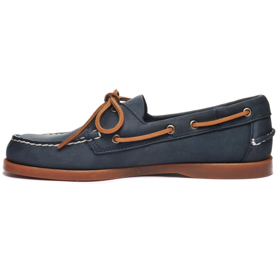 Docksides Portland Crazy H-navy Blue & Brown Sebago Be