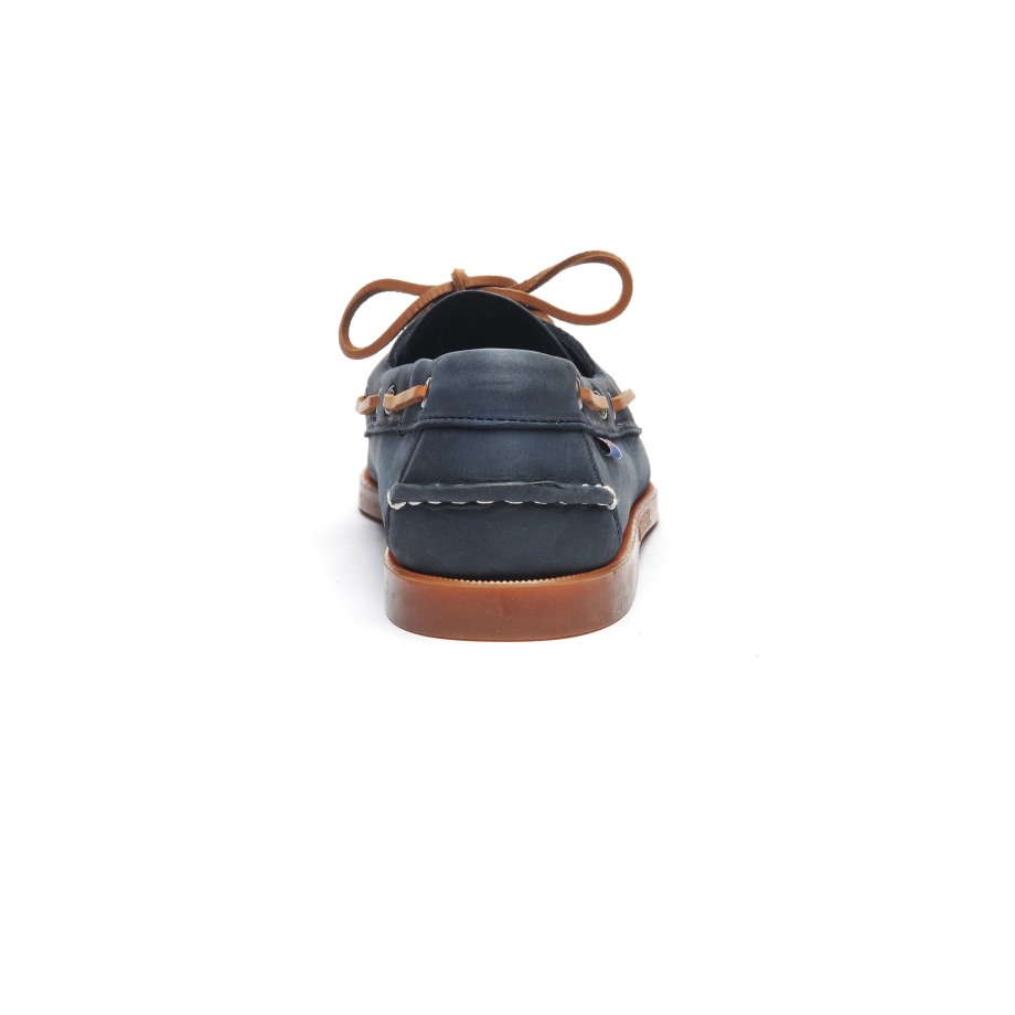 Docksides Portland Crazy H-navy Blue & Brown Sebago Be