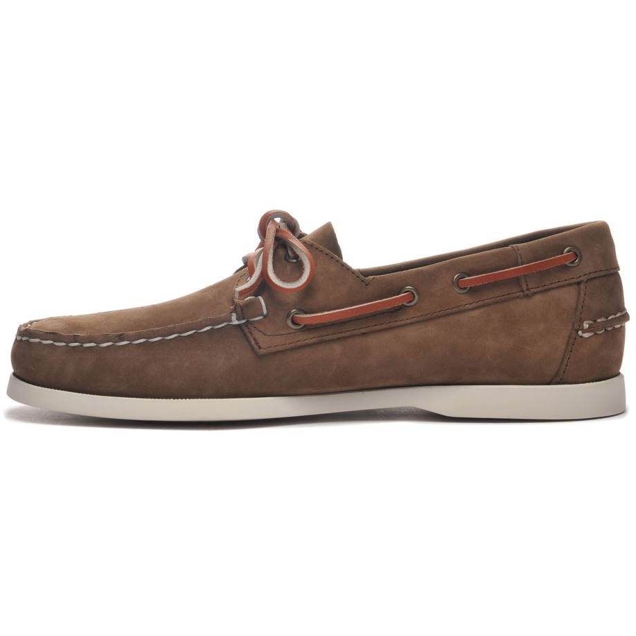Docksides Portland Nubuk-donkerbruin Sebago Be