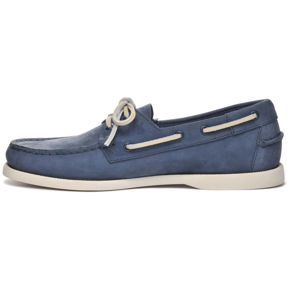 Docksides Portland Nubuk-marineblauw Sebago Be