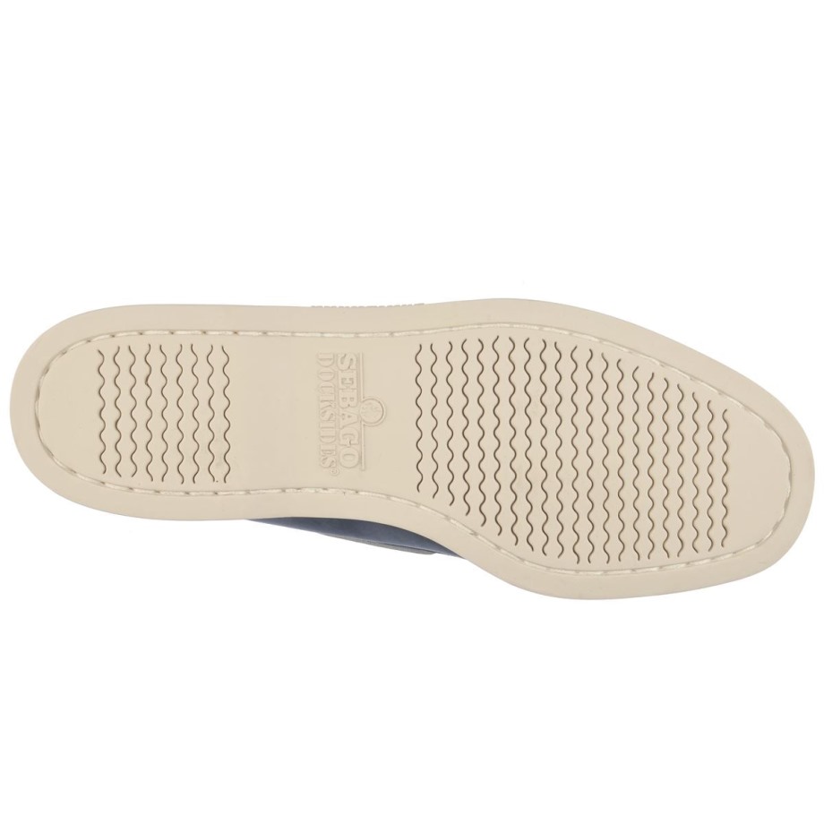 Docksides Portland Nubuk-marineblauw Sebago Be