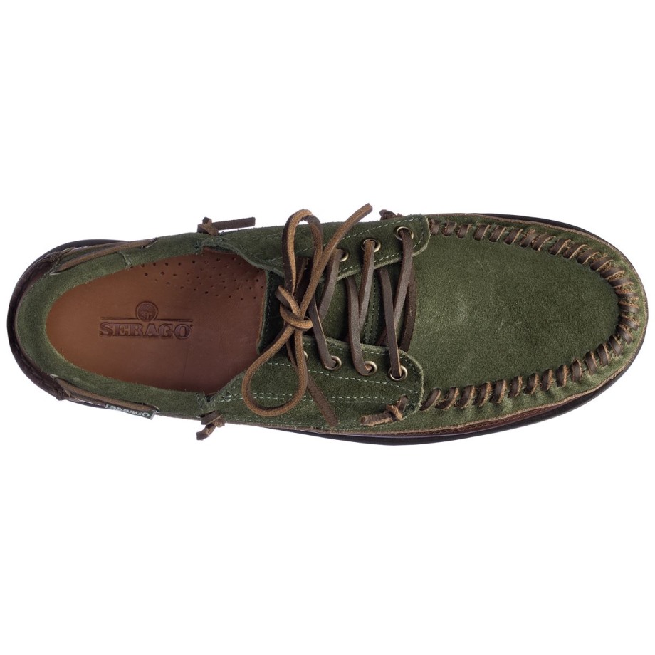 Keuka Lea Kano Moc-donkerbruin & Bosgroen Sebago Be
