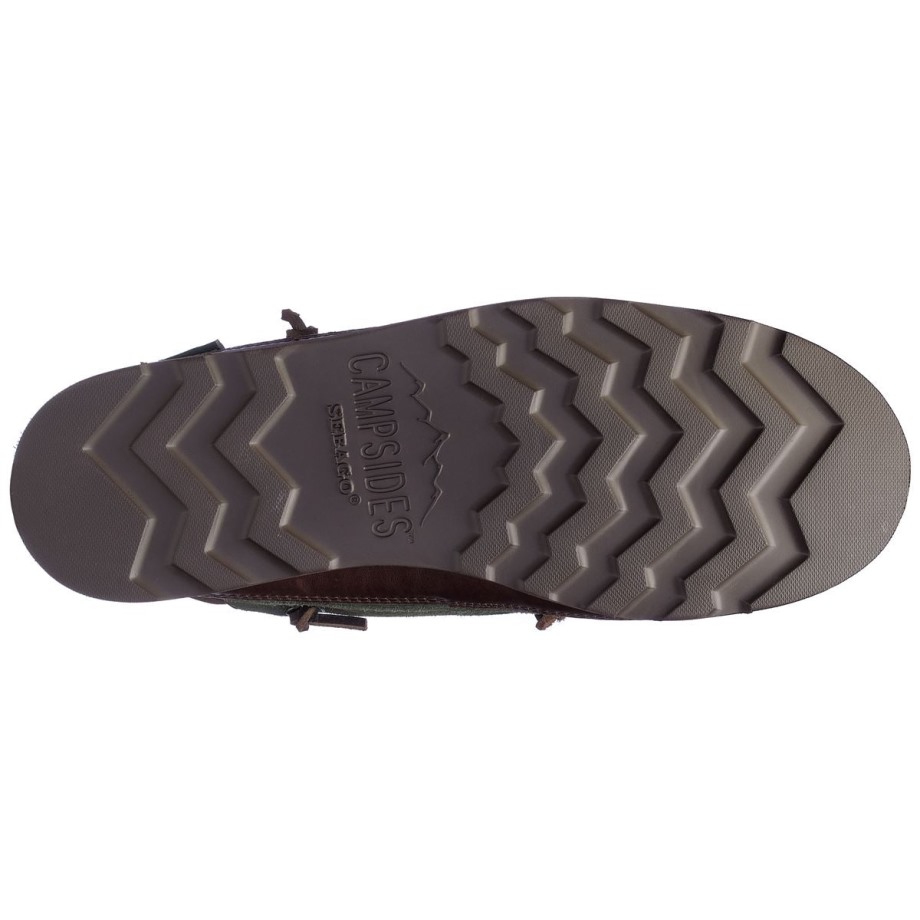 Keuka Lea Kano Moc-donkerbruin & Bosgroen Sebago Be