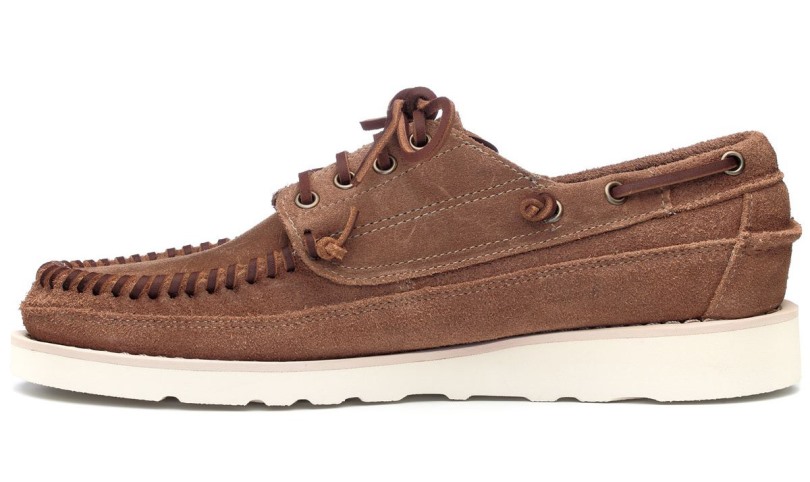Beige Camel Sebago Be Keuka Suède Mocassin