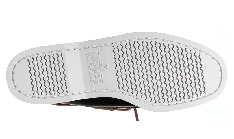 Bruin-zwart Sebago Be Portland Lea Wax Leer