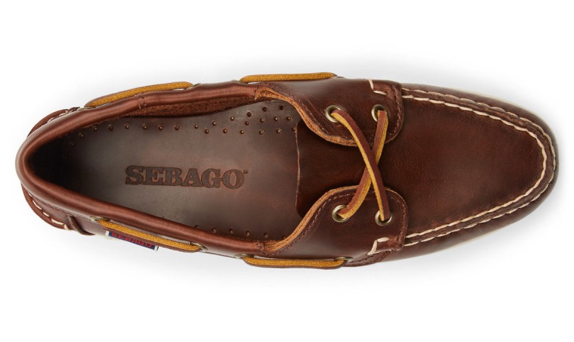 Bruine Sebago Be Jacqueline Gewaxte Leren Bootschoen Voor Dames