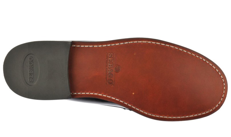 Classic Dan Leren Loafer Bruin Bordeaux Sebago Be