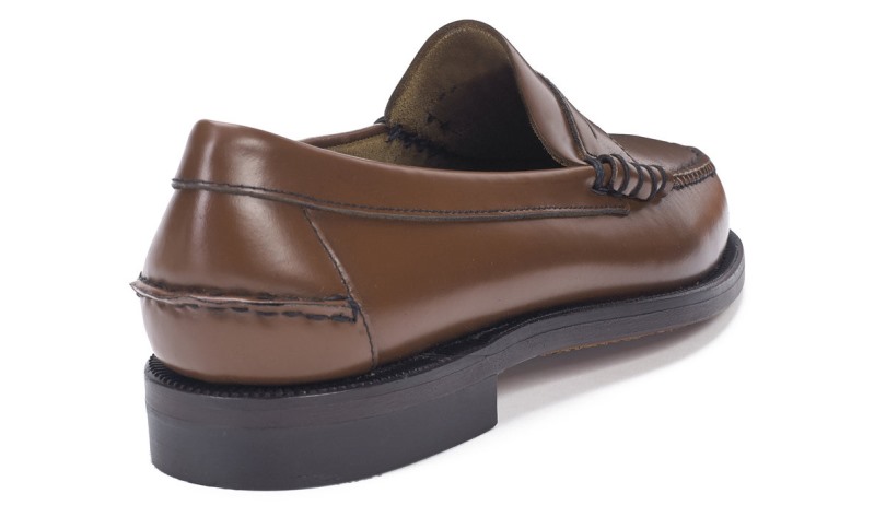 Klassieke Dan Leren Loafer Sebago Be Brown