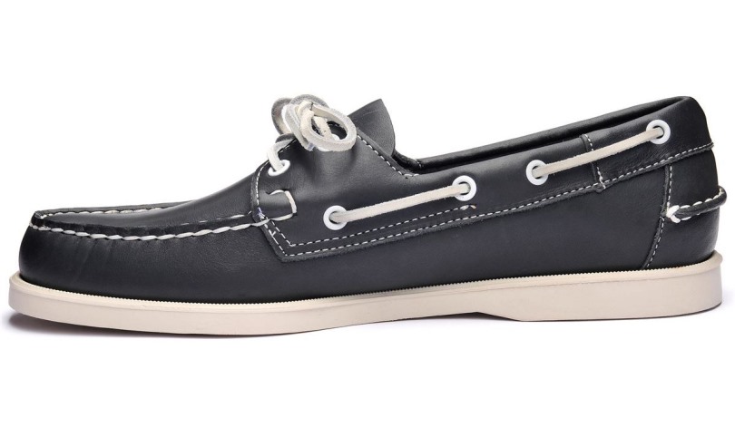 Dockside Portland Leren Bootschoen Sebago Be Blue Navy