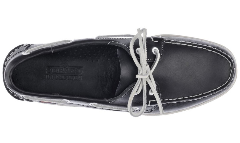 Dockside Portland Leren Bootschoen Sebago Be Blue Navy