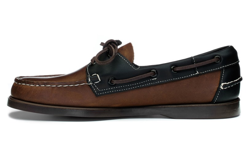Portland Lea Oil Leer Bruin-donkerbruin Sebago Be