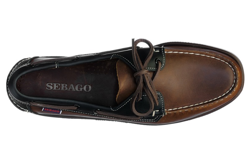 Portland Lea Oil Leer Bruin-donkerbruin Sebago Be
