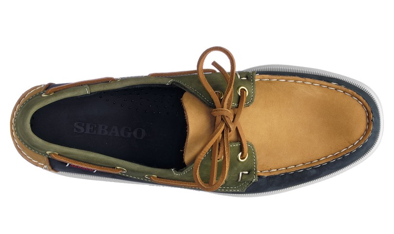 Portland Spinnaker Nbk Blauw-beige Kameel-groene Muskus Sebago Be