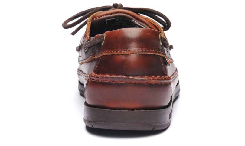 Schoener Gewaxt Leren Bootschoen Sebago Be Brown Gum
