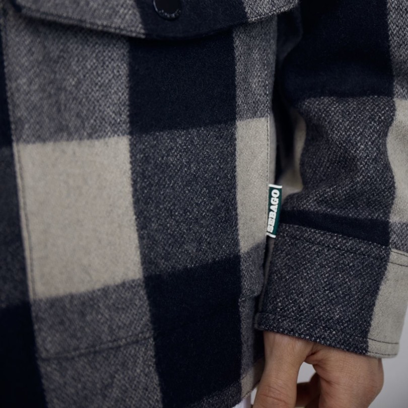 Sebago Be Check Wit Naturel-zwart Aroostook