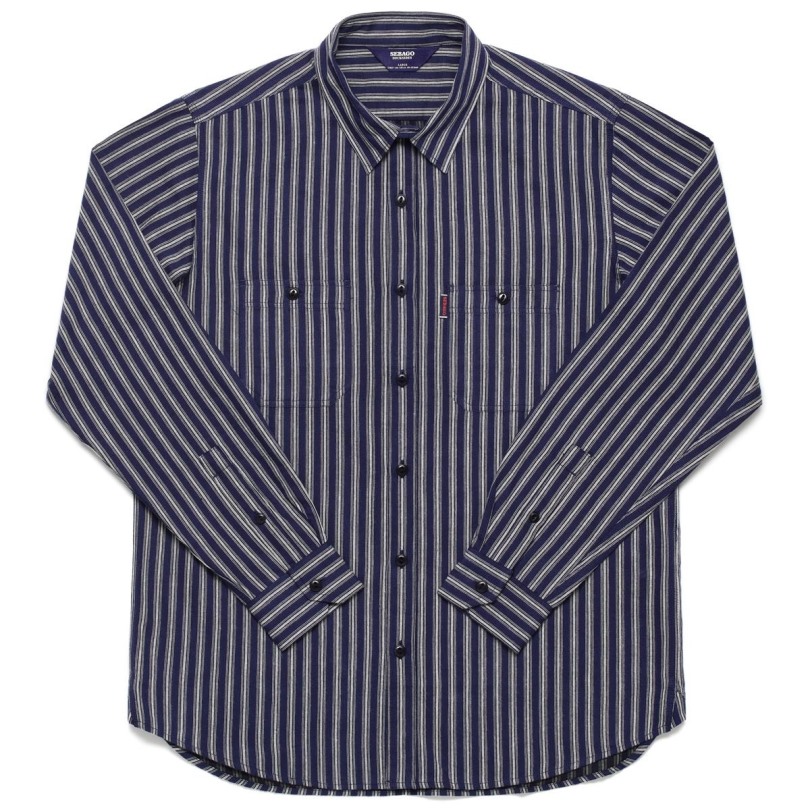 Strepen Blauw-off White Sebago Be Sheetbend