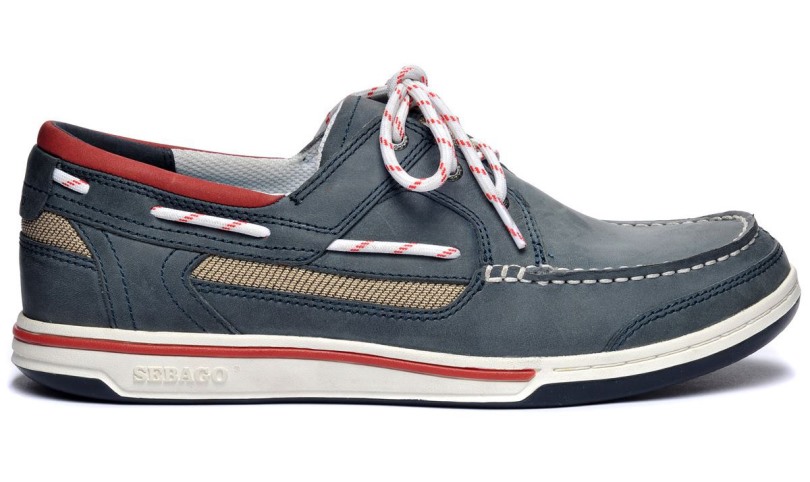 Triton Leren Bootschoen Blauw Navy Sebago Be