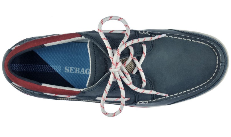 Triton Leren Bootschoen Blauw Navy Sebago Be