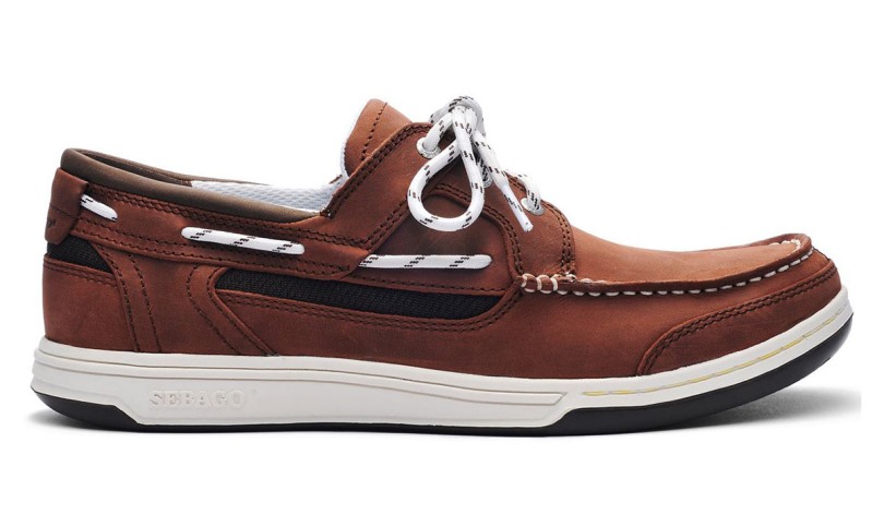 Triton Leren Bootschoen Sebago Be Brown-dk Brown