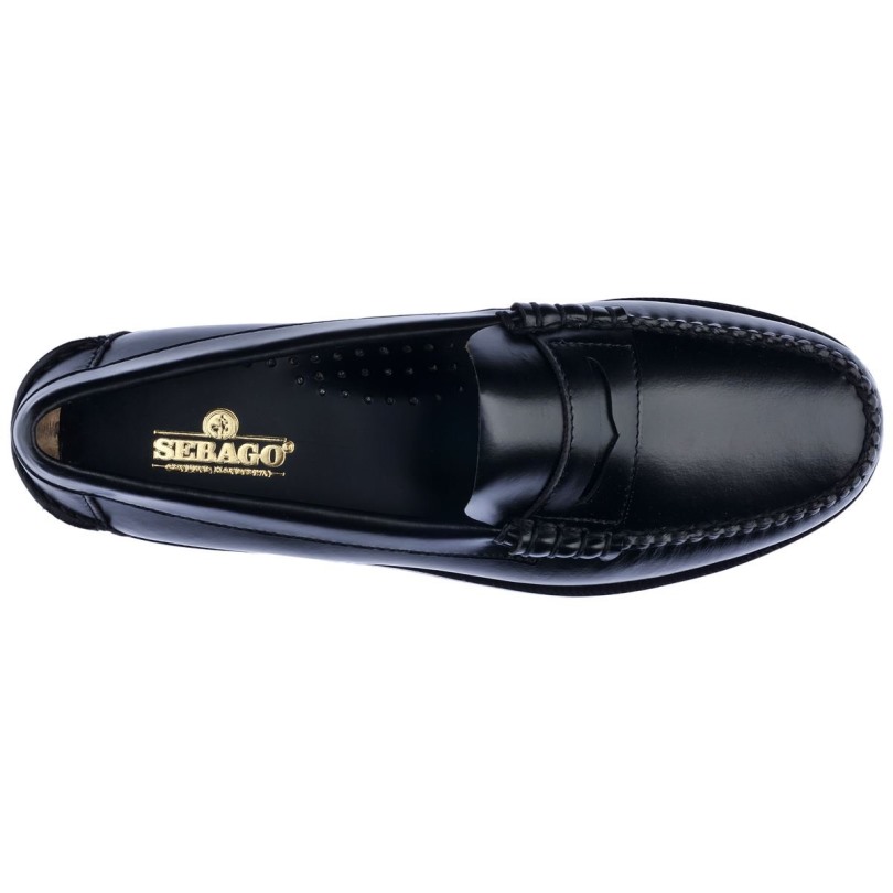 Klassieke Dan Leren Loafer Voor Dames Sebago Be Black