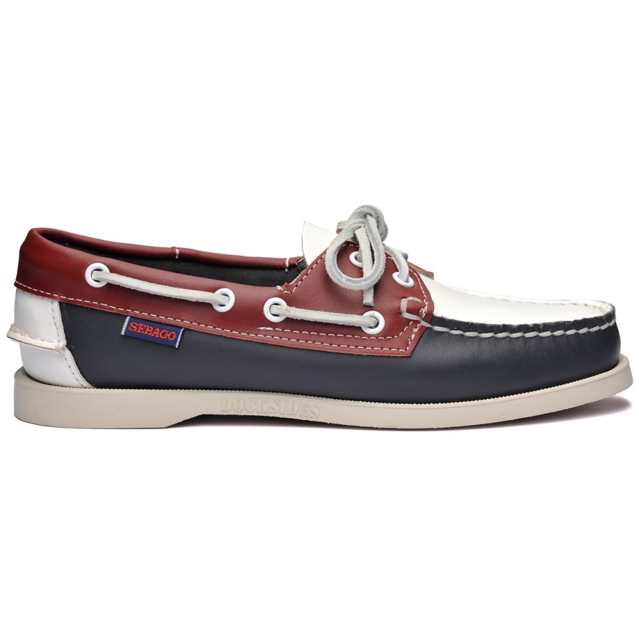 Portland Spinnaker Vrouw-marine & Rood & Wit Sebago Be