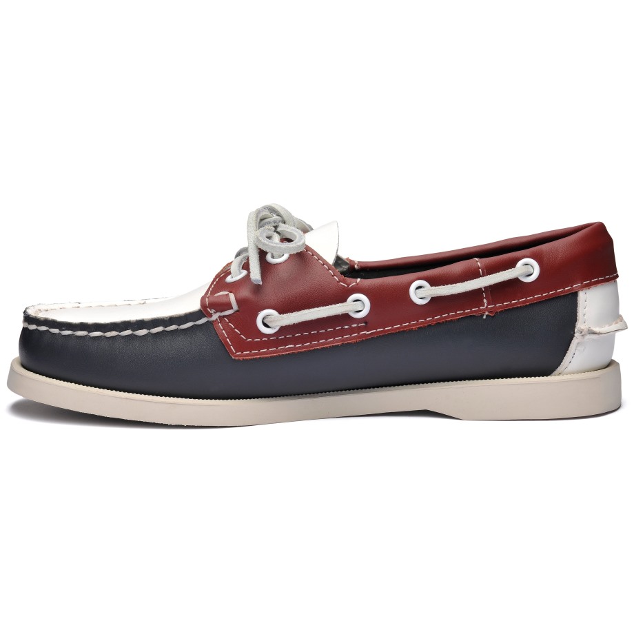 Portland Spinnaker Vrouw-marine & Rood & Wit Sebago Be