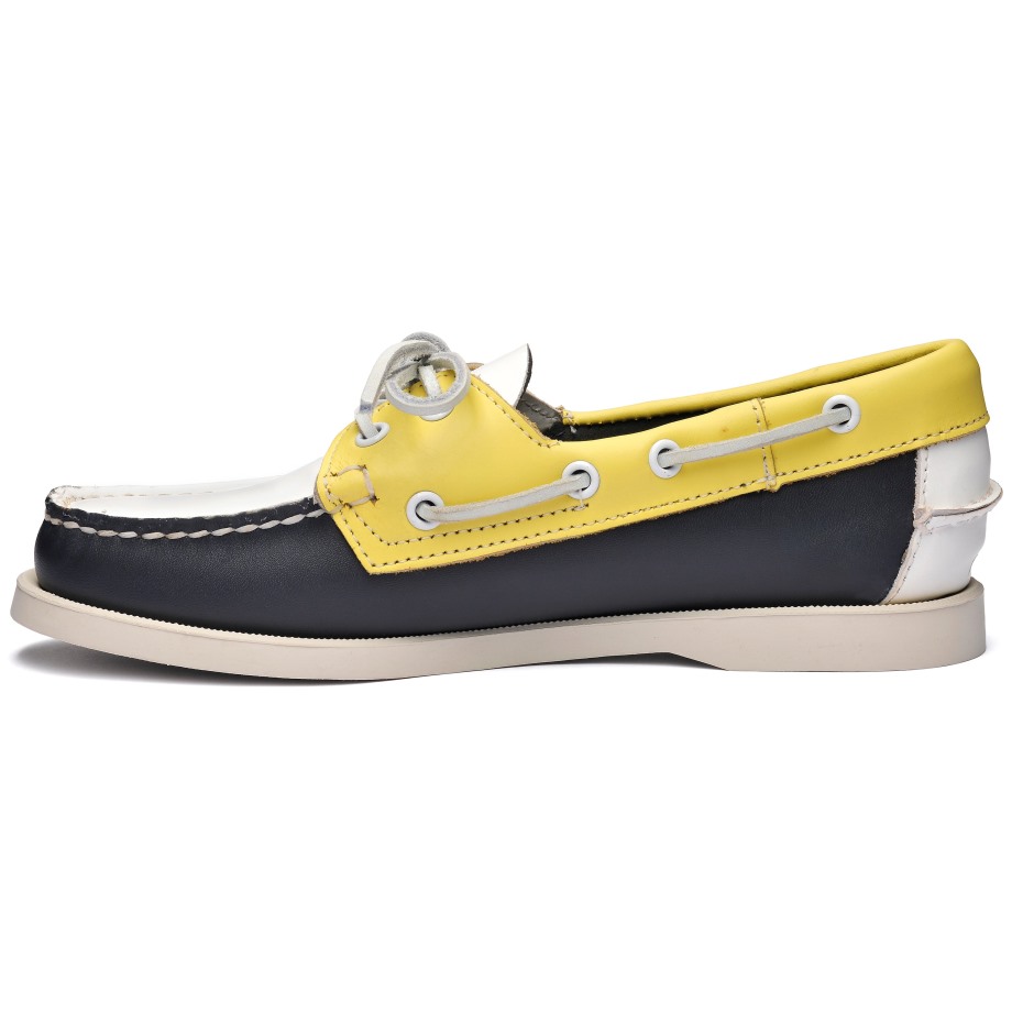 Portland Spinnaker Vrouw-marine & Geel & Wit Sebago Be