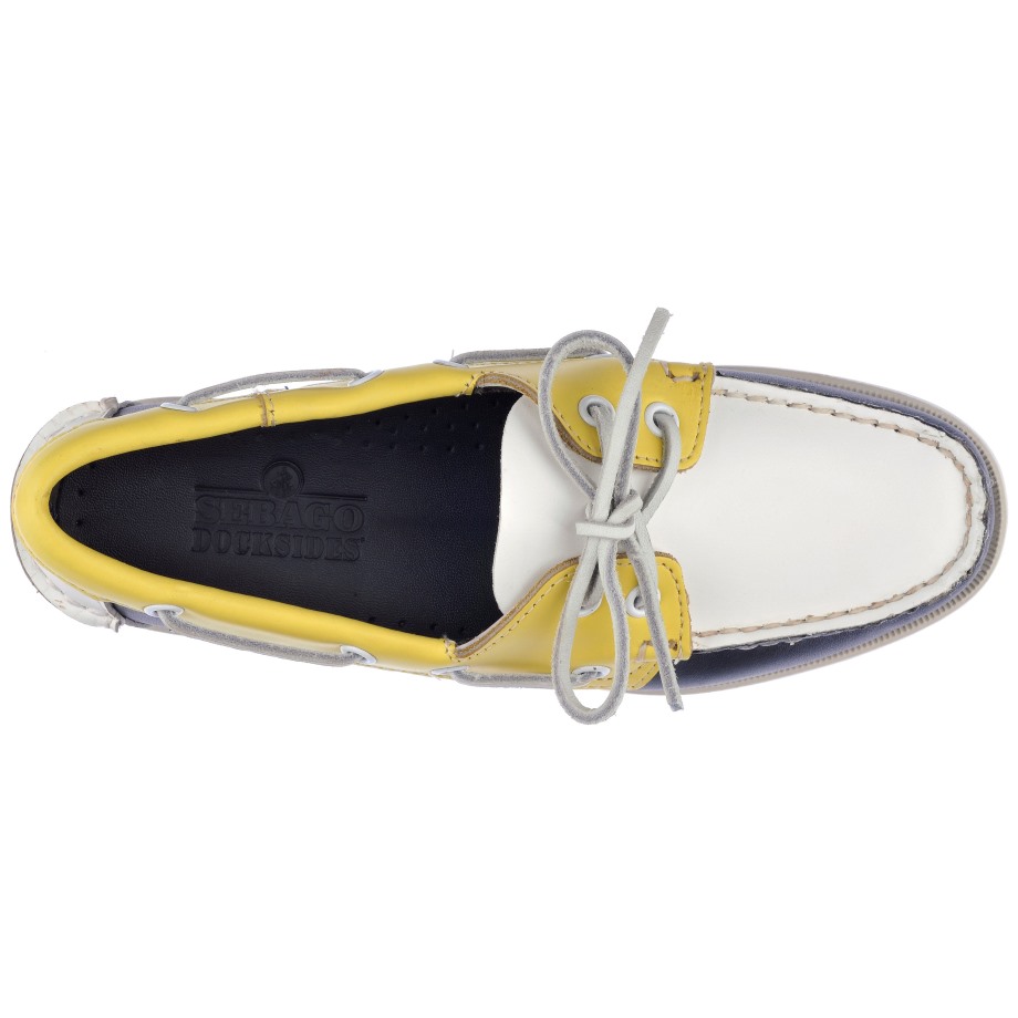 Portland Spinnaker Vrouw-marine & Geel & Wit Sebago Be