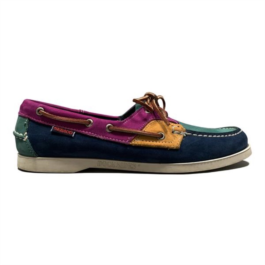Rossisland-navy & Groenblauw & Magenta & Mosterd Sebago Be