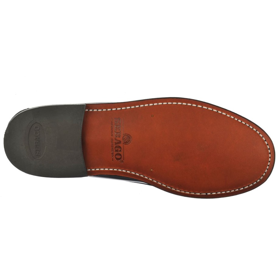 Sebago Be Classic Dan Tag Woman-black & White Penny