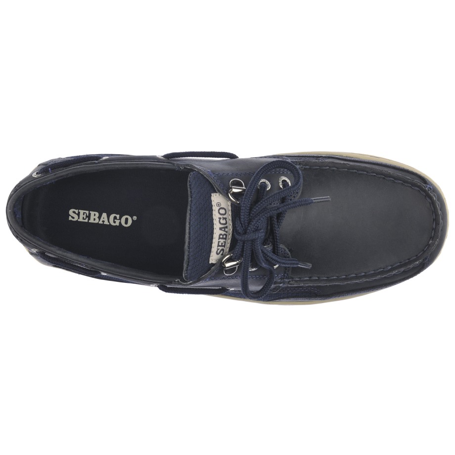 Sebago Be Clovehitch Ii Fgl Gewaxt Marineblauw