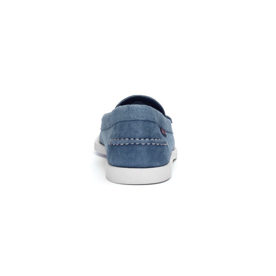 Sebago Be Dan Boat Roughout-indigo