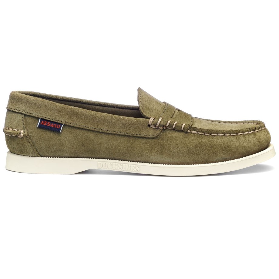 Sebago Be Dan Boat Roughout Woman-forest Green