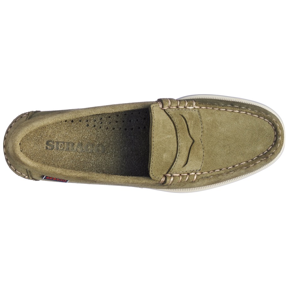 Sebago Be Dan Boat Roughout Woman-forest Green