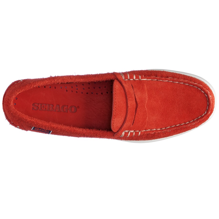 Sebago Be Dan Boat Roughout Vrouw-rood