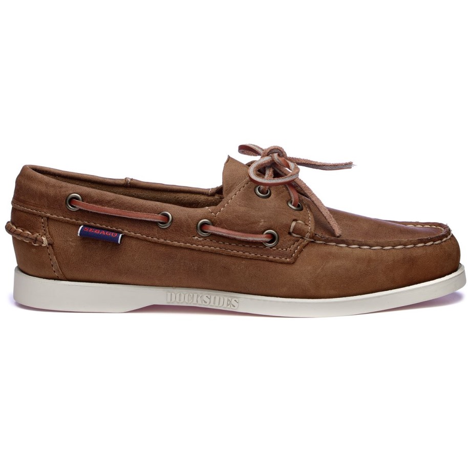 Sebago Be Docksides Portland Crazy H Woman-tan