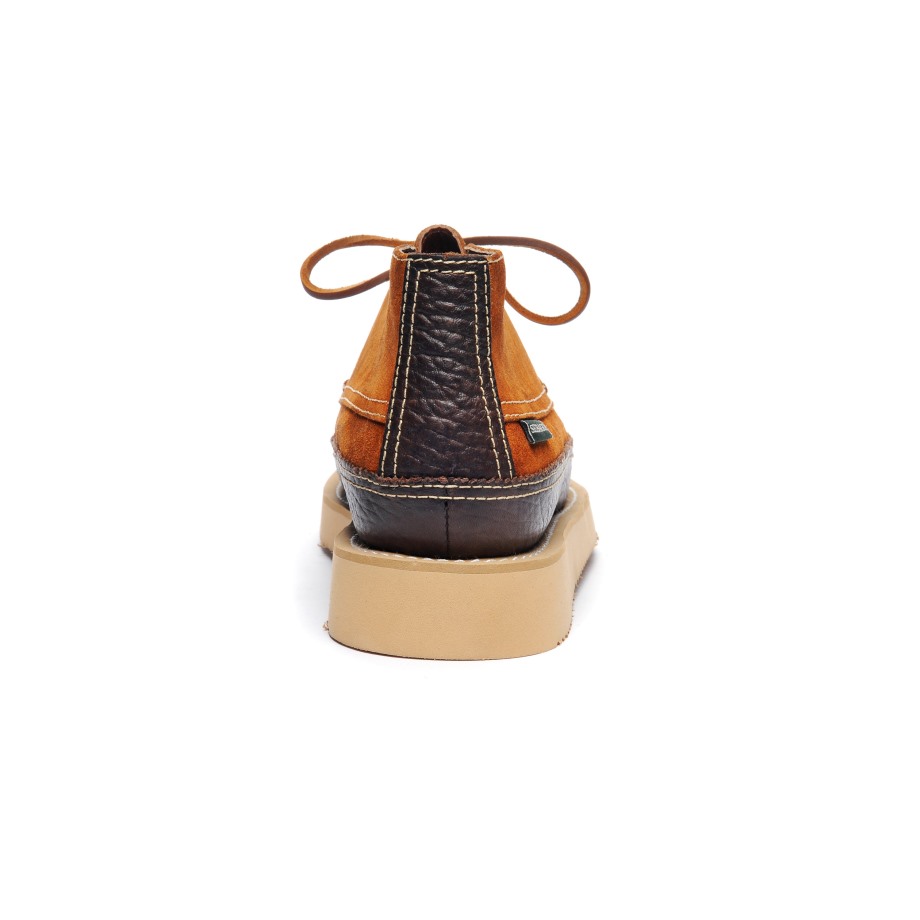 Sebago Be Miwak Suède Kano Moc-cognac & Donkerbruin