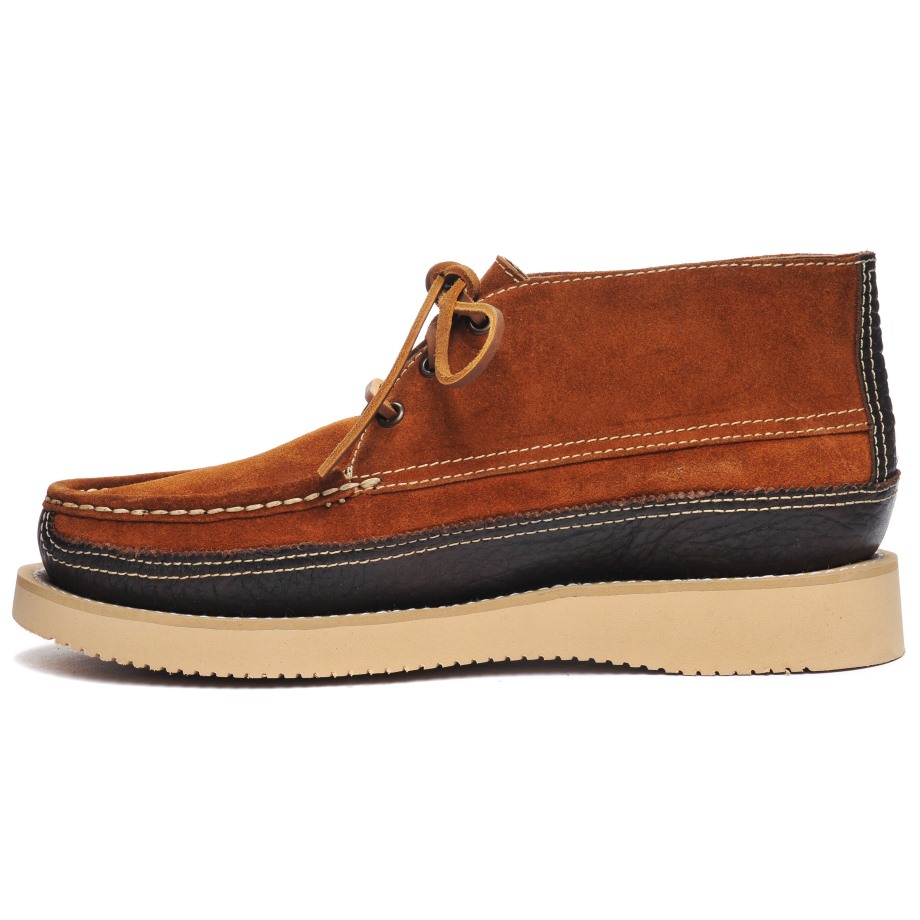 Sebago Be Miwak Suède Kano Moc-cognac & Donkerbruin