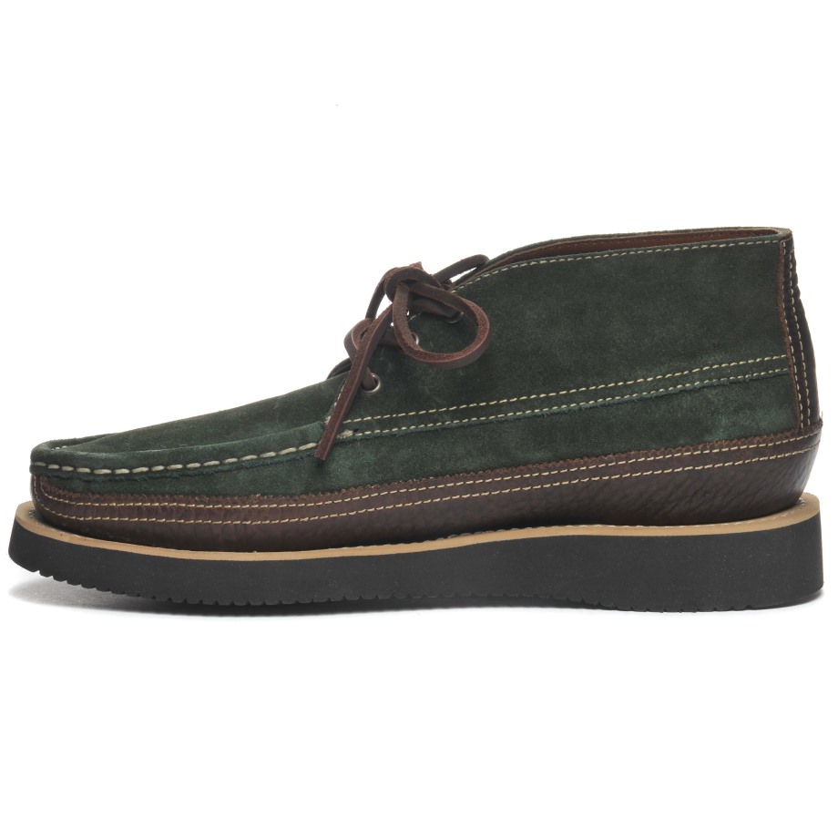 Sebago Be Miwak Suède Kano Moc-donkerbruin & Bosgroen