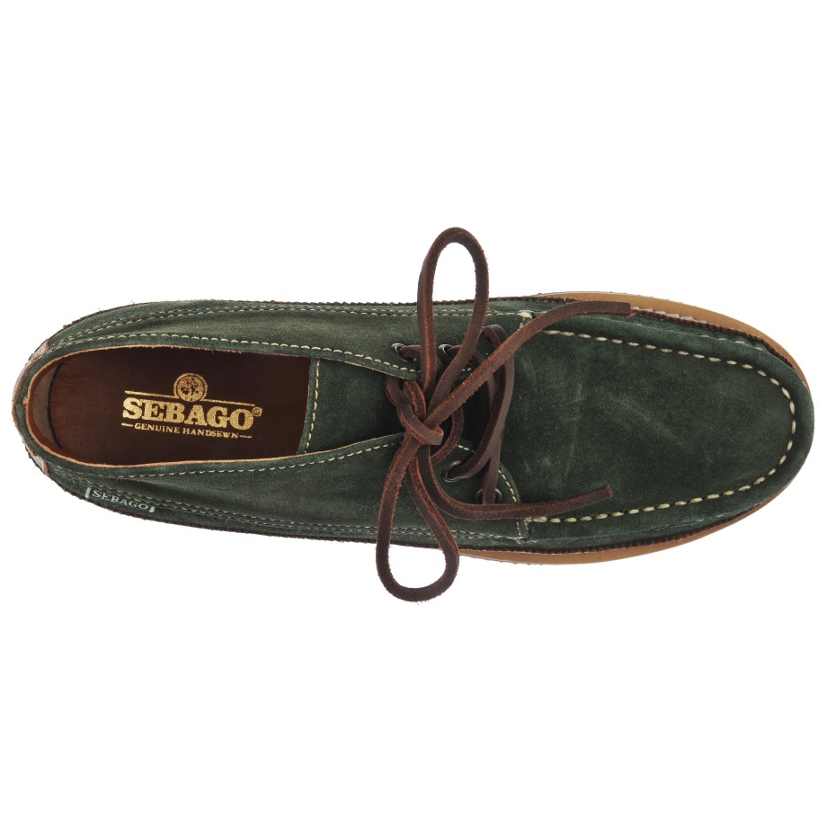 Sebago Be Miwak Suède Kano Moc-donkerbruin & Bosgroen