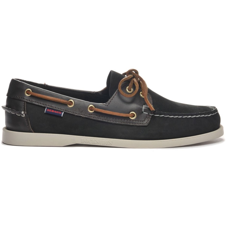 Sebago Be Portland Spinnaker Nbk Fgl-zwart & Donkerbruin