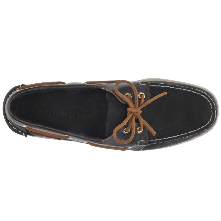Sebago Be Portland Spinnaker Nbk Fgl-zwart & Donkerbruin