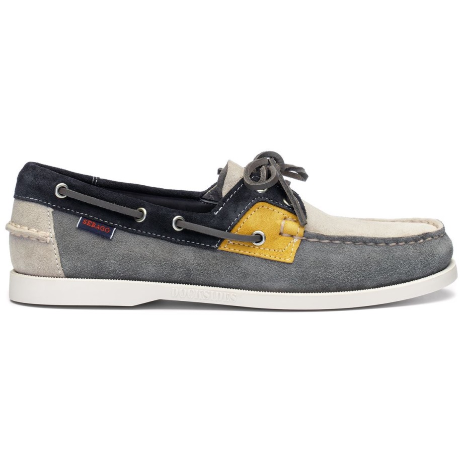 Sebago Be Rossisland Jib-grijs & Taupe & Marineblauw & Mosterd