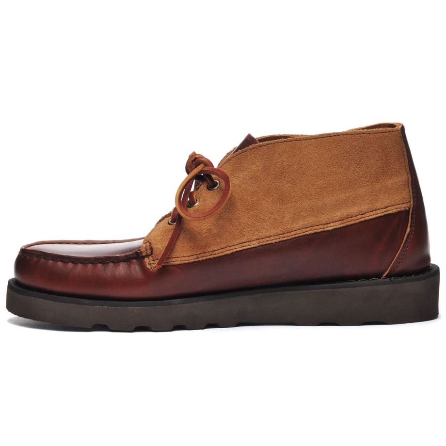Tatanka Eva Waxy Suede-bruin & Cognac Sebago Be